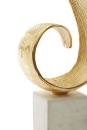 Breeze Gold Finish Curl Sculpture - thumbnail 2