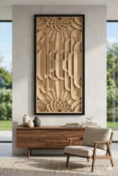 Horizon Deco Wood Carving Wall Art - thumbnail 2
