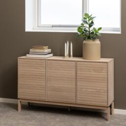 Linley 3 Door Sideboard in White Oak - thumbnail 2