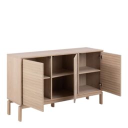 Linley 3 Door Sideboard in White Oak - thumbnail 4
