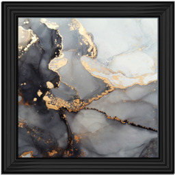 AB170 Abstract Black & Grey II