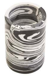 Black Delmorae Two Marble Candle Way And White Holder - thumbnail 2
