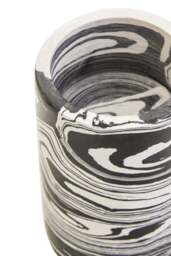 Black Delmorae Two Marble Candle Way And White Holder - thumbnail 4