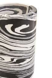 Black Delmorae Two Marble Candle Way And White Holder - thumbnail 3