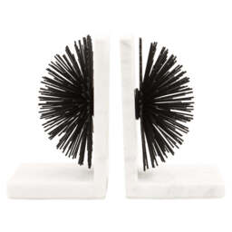 Breeze Set of Two Black Finish Starburst Bookends - thumbnail 6