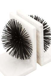 Breeze Set of Two Black Finish Starburst Bookends - thumbnail 3