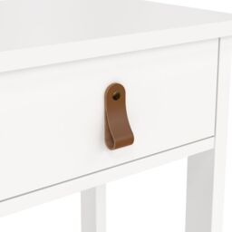 Barcelona Bedside Table with 1 Drawer in White - thumbnail 4