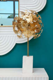 Breeze Gold Finish Butterfly Sculpture - thumbnail 4