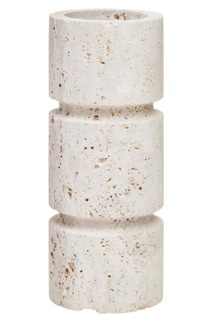 Small Candle Holder Travertine Corvessa - image 1