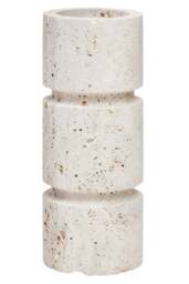 Small Candle Holder Travertine Corvessa
