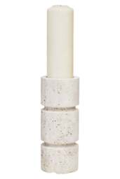 Small Candle Holder Travertine Corvessa - thumbnail 2