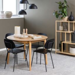 Montreux Round Extending Dining Table in Oak - thumbnail 1