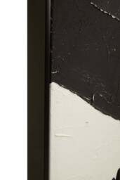 Sundown Painted White and Wall Abstract Hand Art Black - thumbnail 2