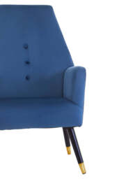 Linea Midnight Blue Velvet Button Detail Chair - thumbnail 5