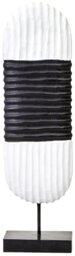 and Sculpture Black Wood Harbour Oblong White Mango - thumbnail 2