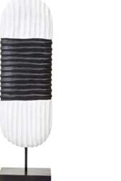and Sculpture Black Wood Harbour Oblong White Mango - thumbnail 5