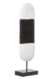 and Sculpture Black Wood Harbour Oblong White Mango - thumbnail 3