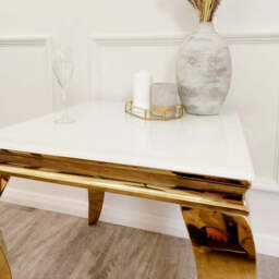Louis Gold Lamp Table - thumbnail 3