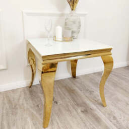Louis Gold Lamp Table - thumbnail 2
