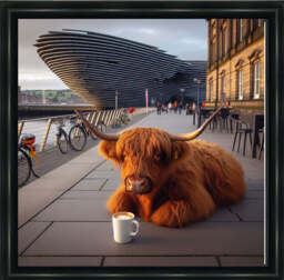 AN1112 V&A VIEW COFFEE AND COW --