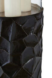 Umber Hurricane Candle Holder – Black (Small) - thumbnail 3