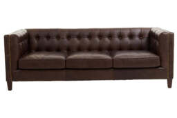 Riviera Leather Sofa – Tufted Back (Three Seater) - thumbnail 2