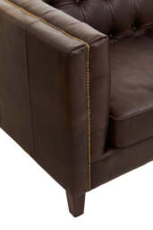 Riviera Leather Sofa – Tufted Back (Three Seater) - thumbnail 4