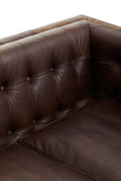 Riviera Leather Sofa – Tufted Back (Three Seater) - thumbnail 3