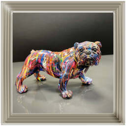 MD419 GRAFFITE BULL DOG -- - 40x40 / Black Lyon / PLAIN - thumbnail 5
