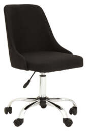 Monet Office Chair – Grey Leather Effect - thumbnail 1