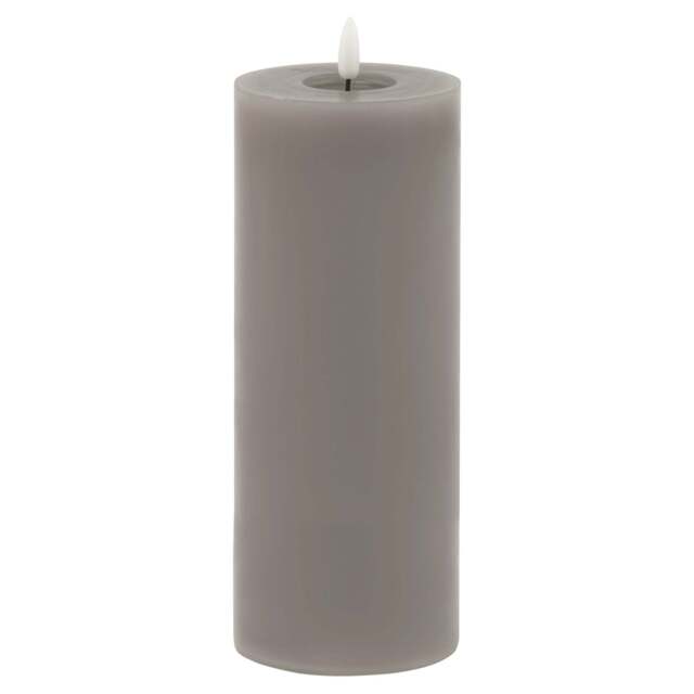 A Glowing Sculpture: Melt Effect Grey LED Wax Candl - image 1