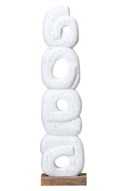Rustic Wood Sculpture Ring Mango White Harbour - image 1