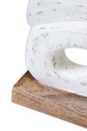 Rustic Wood Sculpture Ring Mango White Harbour - thumbnail 3