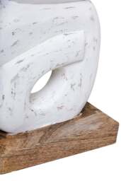 Rustic Wood Sculpture Ring Mango White Harbour - thumbnail 4
