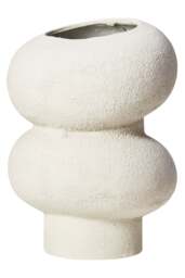 Bubble White Small Textured Montrelle Vase - thumbnail 2