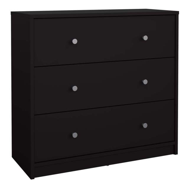 May Chest of 3 Drawers in Black - image 1
