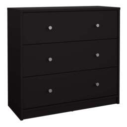May Chest of 3 Drawers in Black - thumbnail 1