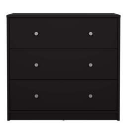 May Chest of 3 Drawers in Black - thumbnail 2