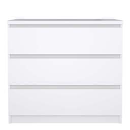 Naia Chest with 3 Drawers in White High Gloss - thumbnail 2