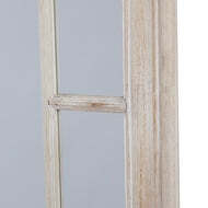 Large Window Mirror with Washed Wood Frame - thumbnail 4