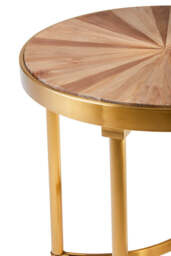 Poynton Side Table with Curved Frame – Contemporary Accent Table - thumbnail 3