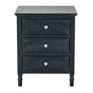 Contour Collection Modern Side Table with Storage Drawers - thumbnail 2