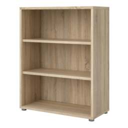Prima Bookcase 2 Shelves in Oak - thumbnail 3