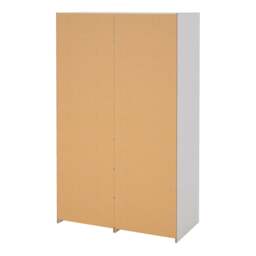 Line Wardrobe with 2 Sliding Doors and 4 Drawers in White - thumbnail 5