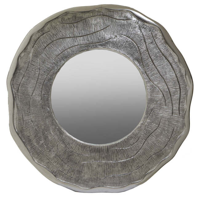 Blackwell Large Wall Mirror – Oak Effect & Silver - image 1