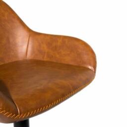 Morvella Gas Lift Barstool Tan SET OF 2 - thumbnail 3
