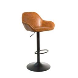 Morvella Gas Lift Barstool Tan SET OF 2