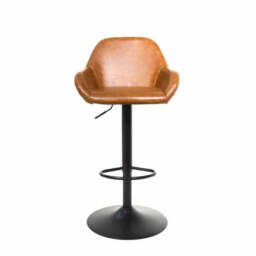 Morvella Gas Lift Barstool Tan SET OF 2 - thumbnail 2