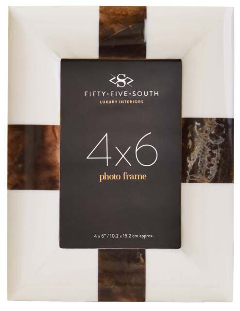 x Frame 6In Finish Sorvane Photo Brown Cream 4In And - image 1
