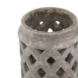 Siena Brown Large Lattice Decorative Lantern - thumbnail 2